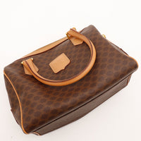 Sac Céline Boston Macadam vue de dessus anses cuir occasion authentique — AMANA Vintage