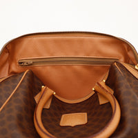 Intérieur doublure cuir sac Céline Boston Macadam avec poche zippée — AMANA Vintage