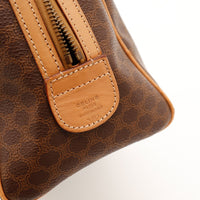 Détail marquage Céline Paris Made in Italy sur sac Boston Macadam — AMANA Vintage