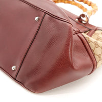 Détail coin inférieur gauche Tote Bag Bambou Gucci état général — AMANA Vintage
