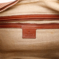 Intérieur doublure toile sac Gucci Hobo Bambou cognac propre occasion — AMANA Vintage