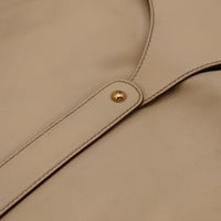 Détail anse et rivet Hobo Bambou Gucci cuir beige — AMANA Vintage