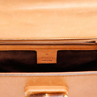 Intérieur doublure cuir Gucci Tote Bag Bella Bambou made in Italy — AMANA Vintage