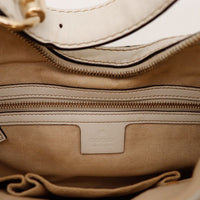 Intérieur Hobo Gucci Horsebit doublure textile beige propre — AMANA Vintage