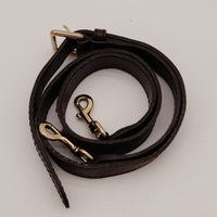 Détail macro bord en cuir usé Gucci Joy Boston Web — AMANA Vintage