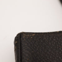 Détail coin supérieur usure cuir Tote Gucci Horsebit noir — AMANA Vintage