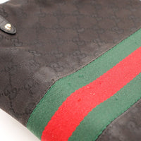 Détail bande Web Gucci usure effilochage ruban rouge vert — AMANA Vintage