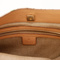 Interieur Gucci Jackie Flora doublure textile propre avec poche zippee — AMANA Vintage