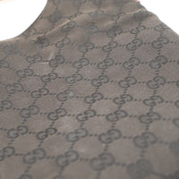 Detail toile monogrammée Gucci Hobo Horsebit texture — AMANA Vintage