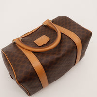 Sac Céline Boston Macadam vue de dessus anses occasion — AMANA Vintage
