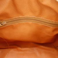 Intérieur doublure cuir orange Céline Boston Macadam occasion — AMANA Vintage