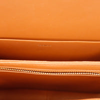 Intérieur cuir cognac Céline Triomphe estampille Triomphe occasion authentique — AMANA Vintage