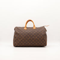 Sac Louis Vuitton Speedy 35 toile Monogram vue de face occasion authentique — AMANA Vintage