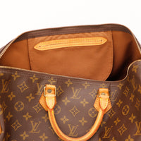 Détail date code SP0962 et rivet intérieur vert-de-gris Louis Vuitton Speedy 35 — AMANA Vintage