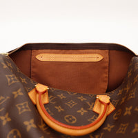 Intérieur Louis Vuitton Speedy 35 doublure textile marron propre — AMANA Vintage