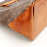 Detail coin cuir vachette Louis Vuitton Cabas Mezzo — AMANA Vintage