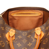 Intérieur Louis Vuitton Speedy 30 doublure textile marron — AMANA Vintage