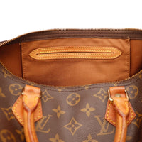 Intérieur Louis Vuitton Speedy 30 doublure textile marron propre — AMANA Vintage
