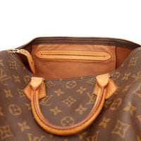 Intérieur Louis Vuitton Speedy 30 doublure marron poche zippée — AMANA Vintage