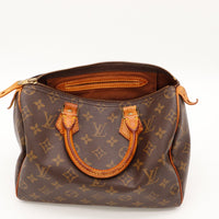 Intérieur Louis Vuitton Speedy 25 doublure marron poche zip — AMANA Vintage
