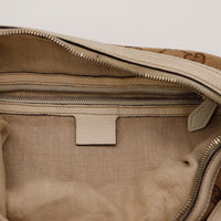 Interieur doublure beige Gucci Hobo Horsebit propre — AMANA Vintage