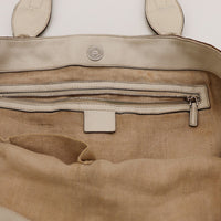 Interieur doublure toile Tote Horsebit Gucci avec poche zippee — AMANA Vintage