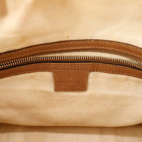 Interieur doublure beige Gucci Boston Web poche zippee occasion — AMANA Vintage
