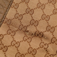 Détail gros plan fil arraché canvas Tote Bag Bamboo Gucci — AMANA Vintage