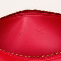 Intérieur doublure cuir rouge Louis Vuitton Bedford tache encre — AMANA Vintage