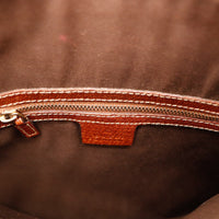 Intérieur doublure textile Gucci Hobo Bambou poche zippée cuir — AMANA Vintage