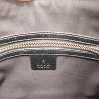 Intérieur Hobo Bambou Gucci doublure textile grise étiquette Gucci Made in Italy — AMANA Vintage