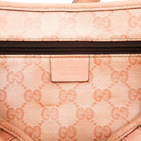 Intérieur doublure monogrammée rose Gucci Hobo occasion — AMANA Vintage