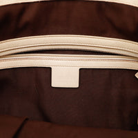 Interieur Gucci Tote Horsebit doublure marron poche zip — AMANA Vintage