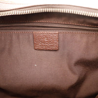 Intérieur Hobo Web Gucci doublure marron étiquette Gucci Made in Italy — AMANA Vintage