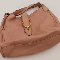 Hobo Gucci Stirrup détail fermoir étrier doré et cuir lisse — AMANA Vintage