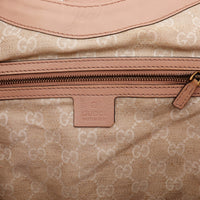 Intérieur Hobo Gucci Stirrup toile monogrammée beige zip propre — AMANA Vintage