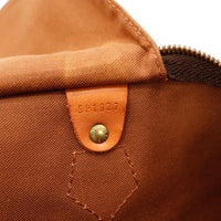 Vue tab cuir Louis Vuitton Speedy 40 patine caramel — AMANA Vintage