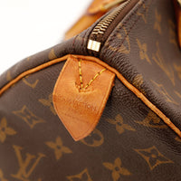 Vue fond Louis Vuitton Speedy 40 toile Monogram occasion authentique — AMANA Vintage