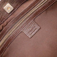 Intérieur doublure textile marron Hobo Horsebit Gucci vintage — AMANA Vintage