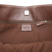 Intérieur tote bag Gucci doublure textile marron propre — AMANA Vintage