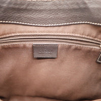 Intérieur Hobo Web Gucci doublure textile marron propre — AMANA Vintage