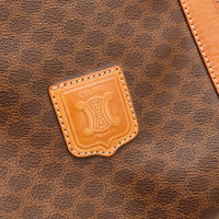 Détail plaque logo Céline Paris toile Macadam authentique — AMANA Vintage