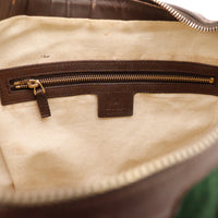 Intérieur sac Gucci Hobo Web doublure toile claire étiquette Gucci occasion — AMANA Vintage