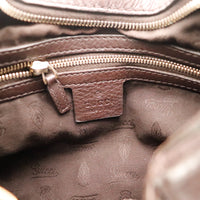 Intérieur sac Gucci Hobo Horsebit Heritage doublure monogrammée occasion authentique — AMANA Vintage
