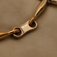 Détail mors doré signature Gucci Hobo Horsebit occasion authentique — AMANA Vintage