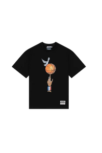 3.PARADIS, Mitchell & Ness and The NBA : Graphic Ball T-Shirt