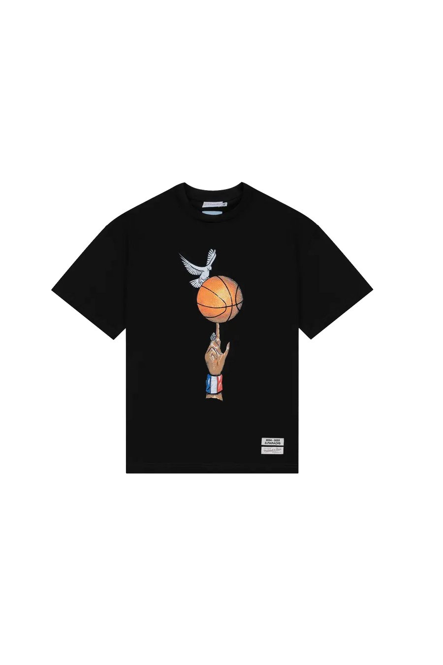 3.PARADIS, Mitchell & Ness and The NBA : Graphic Ball T-Shirt