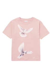 Freedom Doves Cropped Womens T-Shirt