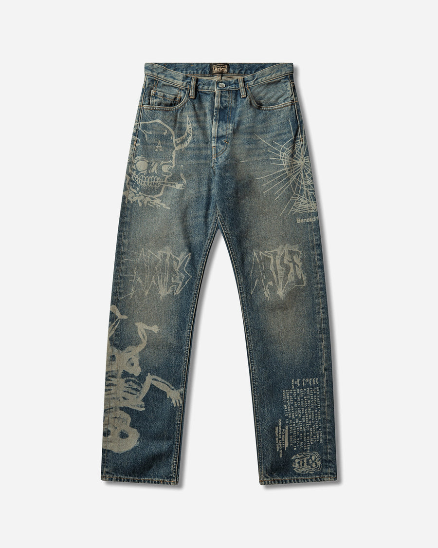 Aries Metal 00 S Lilly Jean Blue Pants Denim AR3020105 BLUE