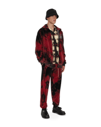Aries Rhinestone Velour Sweatpant Red Pants Sweatpants FSAR30285 RD